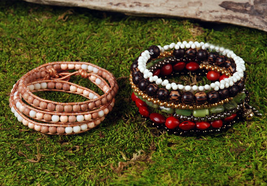 wood bead bracelets